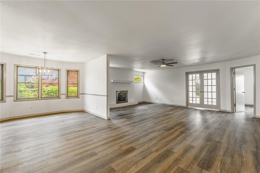 Home Sweet Home! Tucked in a small neighborhood, this home offers the perfect blend of style, space, and location. Located in the heart of Rogers, you are 10 minutes from Downtown Rogers or the Pinnacle Promenade area. Step inside to find the generous living space, beautifully designed for relaxation or entertaining. The upgraded kitchen offers plenty of storage and counter space, while the inviting living/dining area is perfect for family gatherings. The large bedrooms each have their own walk-in closets. The 3rd bedroom can be used as a flex space for an in-home office and/or second living area if not being used as a bedroom. Recent updates include: New flooring throughout, tiled showers, backsplash, fixtures, appliances, granite countertops, fresh paint on the interior and exterior of the home. Don't miss out on this opportunity for your family or as an investor! New Roof in 2024