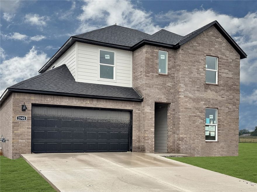 Notable Naples plan in Huber Place in Bentonville, AR! Each home will feature a modern electric fireplace with a poplar mantle and LVP flooring throughout the first floor with carpet on the stairs and upstairs. You’ll find a ceiling fan in all bedrooms and the living room! These homes will be complete with quartz kitchen counters, 42-inch cabinets, and stainless-steel appliances! Primary bath features quartz counters, double sinks, and a walk-in shower! The secondary bath will have a walk-in shower; third bath will have a tub/shower combo. The Naples plan includes a game room upstairs! Home will have a Garage Door Opener, landscape package, with Brick and Hardie® exterior per plan. These 2 Story homes will have a combination of Brick and/or Hardie® on the front, sides and back. Homes in Huber Place are located within the city limits of Centerton with a Bentonville address and zip code of 72713. Property owners are considered a citizen of Centerton and all that applies. Subject to change.