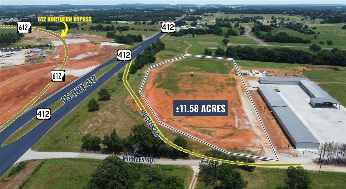Monthly rent: $15,000
11.58 Acres subdividable
Landlord can lease property into two sections (minimum 5 acres). 612 Northern Bypass is currently under construction (directly north of the site).
