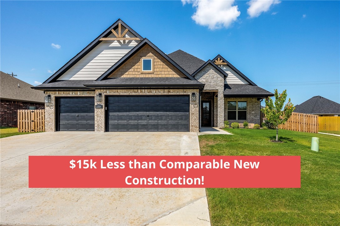 Better Than New! Priced $15,000 Below Comparable Builds. This popular Jennifer floor plan offers 4 bedrooms, 3.5 bathrooms, and sits on a desirable corner lot just steps away from Pea Ridge Schools. The thoughtfully designed layout includes a spacious primary suite on the main floor with a walk-through closet leading directly to the utility room--offering both convenience and privacy. A secondary main-level bedroom with private bath is perfect for guests or a home office. Upstairs, you'll find two additional bedrooms with a shared bath, providing plenty of room for family or visitors. The chef's kitchen features a walk-in pantry and flows seamlessly into the open living areas, while outdoor living is elevated with a covered back patio complete with fireplace. Additional highlights are a three-car garage, community swimming pool, and designer-selected lighting upgrades and elegantāāāāāāāāāāāāāāāāāāāāāāāāāāāāāāāā finishes.