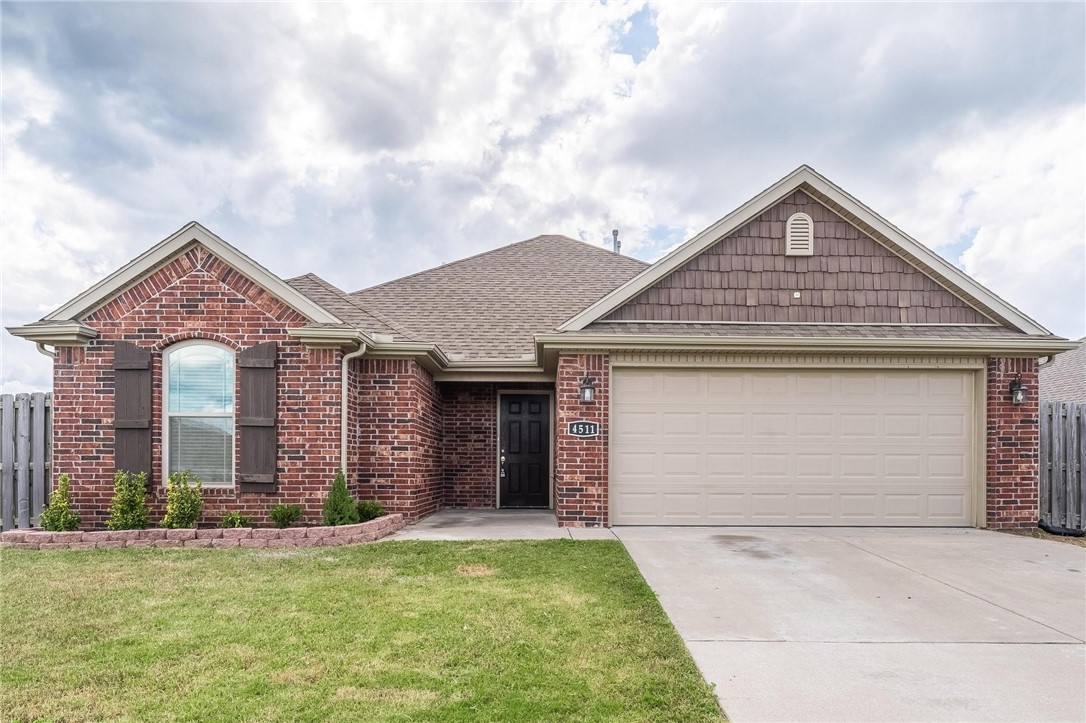 Available now for a 6 month or 12 month lease! This stunning 3 bed, 2 bath home in the Villages of Sloanbrooke blends comfort, charm, and convenience. Just minutes from I-49, the University of Arkansas, trails, top rated schools, restaurants, and parks. Built in 2018, it offers a large living room with a cozy gas log fireplace, granite countertops, and stainless steel appliances, opening seamlessly into the kitchen. Hardwood flooring runs throughout, with tile in the wet areas. Enjoy the fully fenced backyard, covered patio with ceiling fan, and 2 car garage. Refrigerator, washer, and dryer are included. Tenant responsible for all utilities and lawn care. Pets negotiable. Apply today!