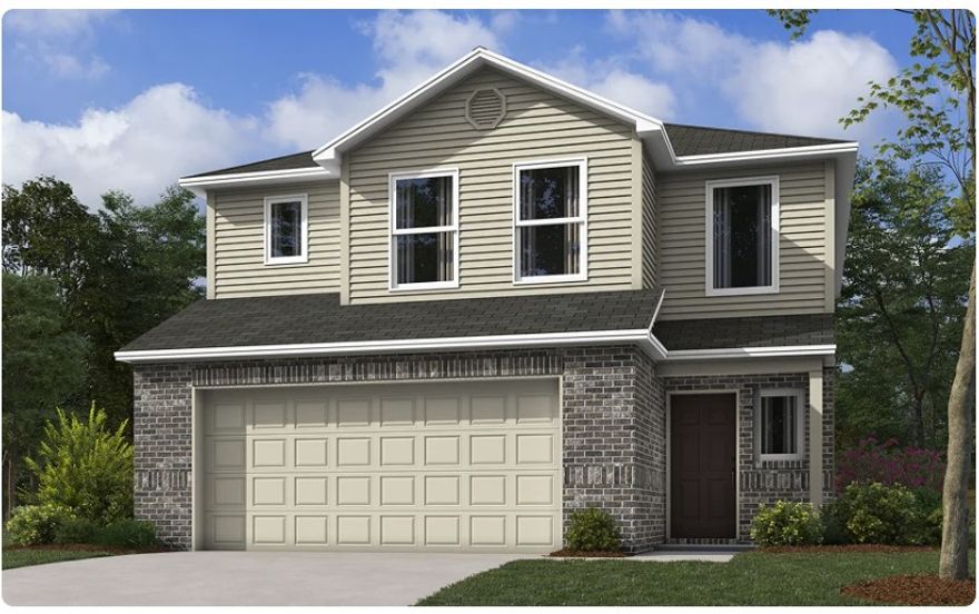 The Camden—a beautifully designed two-story home offering 1,689 sq.ft of stylish living space. With 3 bedrooms, 2.5 bathrooms, and a 2-car garage, this home is thoughtfully crafted for modern living. The first floor features an open-concept layout that seamlessly connects the kitchen, dining area, and family room—creating a bright and welcoming space perfect for both everyday living and entertaining.  A convenient half bath and direct entry from the garage add to the home’s practicality. Upstairs, a versatile loft provides a central gathering space, perfect for a media room, home office, or play area. The owner’s suite serves as a luxurious retreat, complete with a private full bathroom and a spacious walk-in closet. Two other bedrooms are connected by a convenient Jack-and-Jill bathroom, offering both privacy and functionality. With its smart layout and well-appointed features, this home delivers the perfect balance of shared spaces and private retreats for modern living.