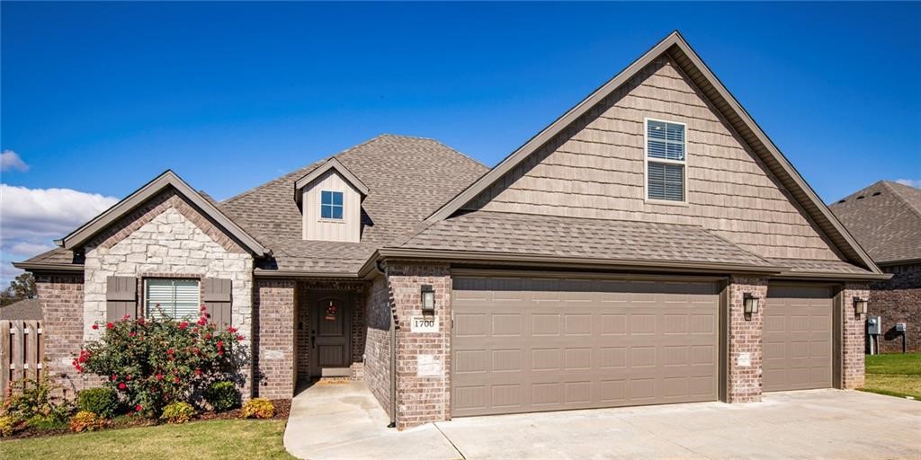Welcome to your new home! This beautifully designed 4-bedroom, 2.5-bath home features a bright and open floor plan filled with natural light. Perfect for families or professionals needing extra space, the home offers a thoughtful split layout: the primary suite and one additional bedroom or office are located on one side of the home, with two more bedrooms on the other side ideal for privacy and functionality.
Enjoy cooking and entertaining in the open-concept kitchen with granite countertops, a walk-in pantry, and a clear view into the dining area. The inviting living room showcases engineered hardwood floors, a vaulted ceiling with exposed beams, and a cozy gas log fireplace perfect for relaxing evenings.
Upstairs, the spacious bonus room includes a half bath and its own mini-split heating/cooling system, making it a great space for a media room, home office, or guest retreat. You'll also find three convenient attic storage areas accessible from this room.