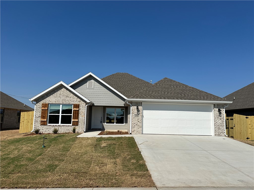 Brand new home with a spacious, open concept floor plan. Beautiful interior finishes including white cabinetry with 3cm granite counters in the kitchen and bathroom plus a raised ceiling in the living and dining area. Kitchen also features a Vented microwave. The Primary Suite is on point with a trey ceiling and a fully tiled shower. The exterior is low maintenance with a mostly brick exterior and a fully sod yard. Blinds, Guttering and a Full Fence are also included.