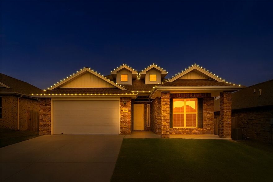 West facing! Welcome to this immaculately maintained four-bedroom, two-bathroom home—all on one story! Designed with an open floor plan, the heart of the home flows seamlessly, making it perfect for both everyday living and entertaining. The living room offers thoughtful convenience with built-in floor outlets, while the kitchen boasts granite countertops and stylish finishes.

Step outside to an upgraded backyard retreat featuring a stamped concrete patio with a pergola, ideal for relaxing evenings or weekend gatherings.

Located on the outskirts of town, this home provides a peaceful retreat while still being close to everything you need. The neighborhood also offers outstanding amenities, including dog parks for both large and small pups—a rare find for pet owners seeking space and community.

This home is truly move-in ready, blending comfort, style, and convenience in every detail.