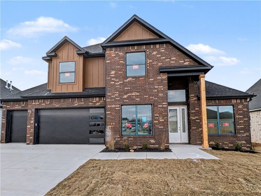 Welcome To Your Next Home! This Brand New Silver Leaf Estates Stunner Brings The Wow Factor From The Moment You Walk In. North Facing, Full Brick & Hardie Exterior, And A 3 Car Garage w/ Insulated Doors Set The Tone. Step Inside To 22 Ft Ceilings, A Corner Fireplace, Detailed Trim Work, Wood Floors, Wood Stairs, And A Layout Built For Real Living. The Kitchen Delivers Big w/ Quartz Counters, Custom Cabinets, Island/Bar Seating, Eat-In + Formal Dining, A Butler’s Area, And A True Walk-In Pantry. The Primary Suite Brings Spa Vibes w/ A Custom Tile Shower, Soaker Tub, And Large Walk-In Closet. Guest Bed/Den Up Front And 2 Add’l Beds + Full Bath Upstairs. Enjoy A Covered Front Porch, Covered Back Patio, And A Fully Fenced Yard. Future Neighborhood Amenities Include A Pond, Trails, Pool/Clubhouse!