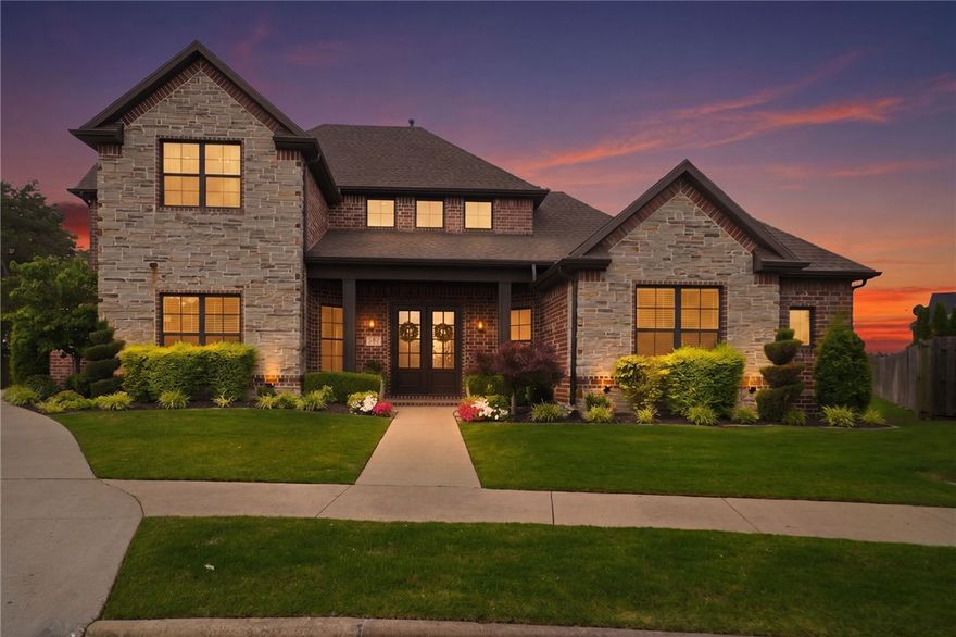 Step inside to this beautifully maintained home located in the highly sought after neighborhood Har-Ber Meadows. Featuring resort-style amenities including a pool, park, playground, recreation room, and fishing ponds. Set on one of the largest lots in the neighborhood, this home offers entertainment and comfort with the vast open floor plan. Inside, you’ll find versatile living spaces including a bonus room and dedicated media room, making it ideal for both entertaining and everyday living. The gourmet kitchen is a chef’s dream with a double oven, double drink fridge, and wine cooler, perfect for hosting gatherings. Some other major highlights include high-speed Commerical Wi-Fi, built-in speakers throughout, a high tech surveillance camera system, and storm shelter. Every detail of this home reflects quality and care — from its thoughtfully designed floor plan to its modern conveniences. Don’t miss the opportunity to own this exceptional property in a sought-after community.