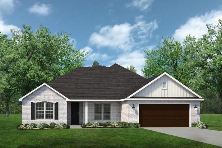 Welcome to the Hendrix, a beautiful one-story ranch style home created with the perfect blend of privacy and openness for you and your family. This floor plan is 1,983 sq ft and has 4 bedrooms, 2 bathrooms, and a finished 2 car garage with many personalization options to fit all your lifestyle needs. Featuring a split layout for the bedrooms, the primary suite resides in the opposite corner of the property from the secondary living spaces. This concept enables you and other members in the house the feeling of privacy you deserve in a home while providing a common space between. In addition, the living room, kitchen, and dining area are designed with an open concept layout which is comfortable and convenient for anyone in your home. Coupled with the immediate access to a spacious covered patio, the Hendrix is ready to entertain in any circumstance. Whether you’re hosting a neighborhood potluck, grilling for a game, or simply reading a good book in front of the fireplace, this floorplan is ready to accommodate.