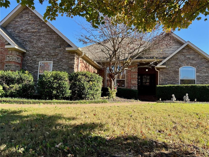 For lease, this beautifully maintained 4-bedroom, 2.5-bath home offers a perfect blend of comfort, space, and style. This home welcomes you with a bright, open-concept living area and a traditional kitchen equipped with included appliances, ample cabinetry, and a functional layout ideal for everyday living. Refrigerator and washer/dryer not included. Brand new carpet in the bedrooms. The spacious primary suite provides a relaxing retreat with a private bath and generous closet space. Enjoy the convenience of a three-car garage, laundry area with washer/dryer hookups, and a private fenced backyard perfect for outdoor gatherings or peaceful evenings at home. 10-15 minutes to downtown Bentonville, the Walmart Home Office, scenic trails, and top-rated schools, this home offers exceptional access to the best of Northwest Arkansas while maintaining a quiet, family-friendly neighborhood atmosphere. Pets negotiable with n/r deposit and pet rent.