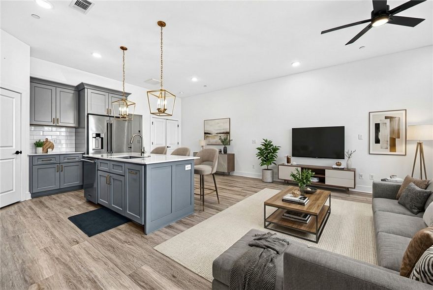 This practically new Pinnacle Hills townhome offers refined, low-maintenance living in the center of it all. Just steps from the Promenade, Topgolf, Walmart AMP, and Blossoms on the Green, this stylish, hardly lived in and beautifully maintained residence is perfect for an executive, an up-and-coming professional, or a couple ready to downsize without giving up location or style.

Minutes from everything Pinnacle Hills is known for—shopping, dining, entertainment, and scenic trails—this home blends modern comfort with unmatched convenience. Inside, enjoy granite countertops, Energy Star appliances, a gas cooktop and oven, LED lighting, pantry, and a bright eat-in kitchen, plus included refrigerator, washer, and dryer.

Effortless. Stylish. Move-in ready. Schedule your private showing today.