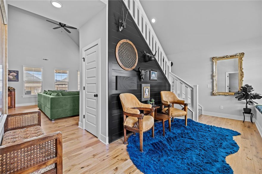 Originally the model home for the subdivision, this 4-bedroom, 2.5-bath beauty was built to impress from day one. Loaded with premium finishes and upgrades.
Rich hardwood floors, soaring 20-foot vaulted ceilings in the living room, and 9-foot ceilings throughout the main floor. The kitchen delivers granite countertops, stainless steel appliances, a large walk-in pantry, eat-in dining with a bar, and a separate formal dining area.
The primary suite is on the main floor, a true retreat with a standalone soaking tub and oversized walk-in shower. Three additional bedrooms are upstairs, ideal for kids, guests, or a home office.
Out back, a covered patio and wood privacy fence give you a private backyard ready for whatever you want to make of it  morning coffee, movie nights, or room for the dogs to run. 
The neighborhood delivers too: community pool, top schools, city park, bike trails, grocery and medical all close by. 
This was the home they built to sell the subdivision. Now it can be yours.