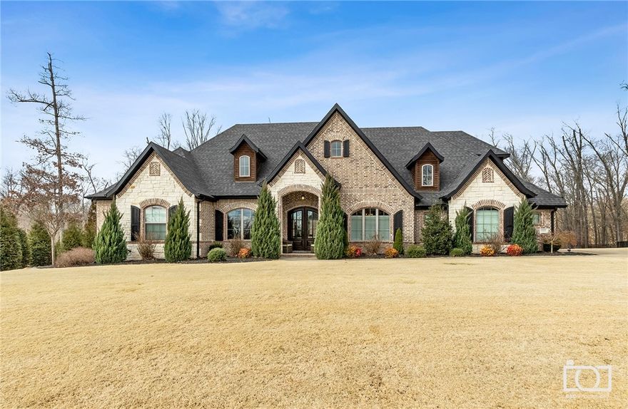 Impressive home in Versailles with pool on 1.85 level acres! Wood views!  Features include 5 bedrooms (4 on main level), study, formal dining, and bonus room. The natural light will showcase the stone fireplace, coffered ceilings, and living room built-ins. Master suite comes complete with a fireplace, soaking tub, and walk-in shower. Get ready to entertain from the covered back patio and cozy up to the outdoor fireplace during a cool evening. Check out our 3D virtual tour!