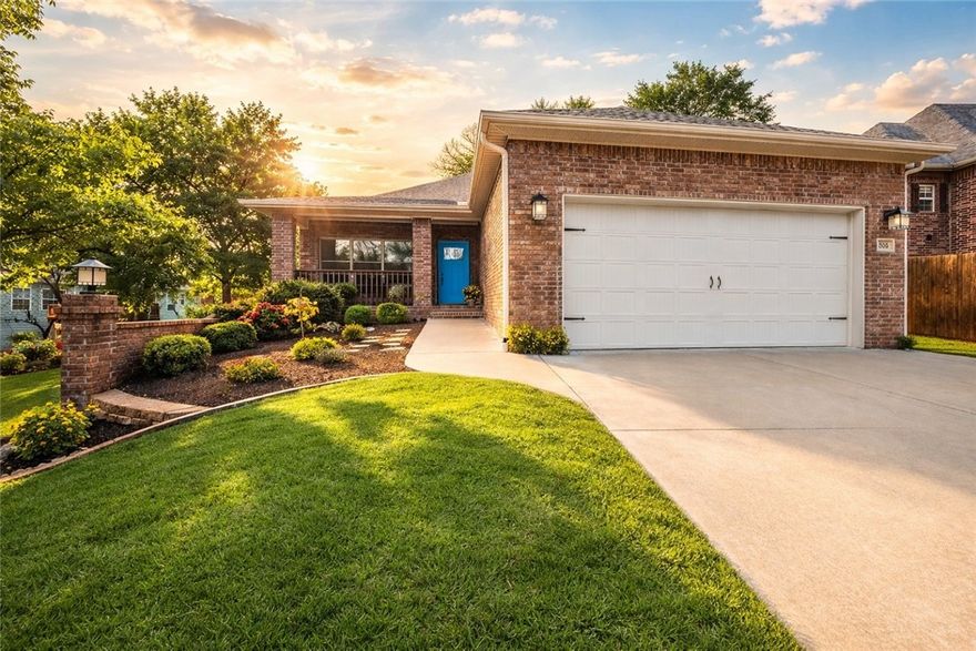 Location and like-new — downtown Bentonville area, within walking distance to downtown and a short ride to Coler Bike Preserve. This home features a west-facing screened back porch. Inside, wood floors throughout the open-concept main level. The spacious living room connects to the EIK, creating an inviting layout. The kitchen feels like new and showcases beautiful custom cabinetry, quartz countertops, and a large walk-in pantry. The primary suite is located on the main level and includes a luxurious bath with a large tiled walk-in shower. A powder bath and spacious utility room complete the main level. The lower level offers versatility with two generously sized bedrooms, large closets, a full bath, and a large flex room perfect for a media, office, or gym. There is interior access from the main level as well as separate access from the garage — ideal for multi-generational living. A large mechanical room provides more storage options. Enjoy modern finishes and unbeatable proximity to everything Bentonville.