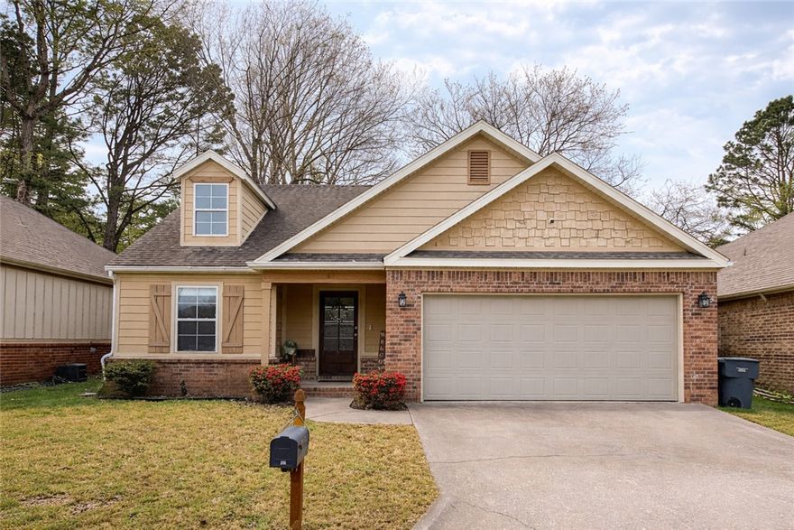 Are you looking for a cozy & convenient 3-bedroom, 2-bathroom house in the heart of Fayetteville? This home has everything you need! Perfect for either a starter home or investment property, this adorable well maintained home features a spacious living room with FP, kitchen with plenty of cabinets & counter space (perfect for hosting) & split floorplan that keeps the primary suite feeling like its own escape. A brand new deck was added recently offering the perfect place to entertain or relax. Backyard features gravel area for firepit, spacious deck & new metal storage shed as well! The location of this house is unbeatable. Ideally situated with easy access to I-49 & Razorback Greenway, this location offers seamless commuting & outdoor recreation opportunities. It’s just minutes from the University of Arkansas & Walton Arts Center for year-round events, & close to NWA Mall for shopping, dining, and entertainment. Don’t miss the chance to own your own beautiful home in this highly desirable Fayetteville location!