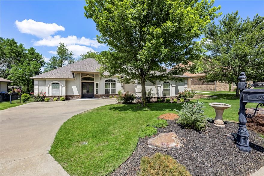 Come and check out this absolutely stunning custom home in the Churchill Crescents subdivision. This beautiful and well appointed home looks over the 18th fairway of the exclusive Springdale Country Club golf course located on Arkanshire circle. This exquisite house features an open floor plan with tons of details and soaring ceilings with arched hallways. The travertine floors sparkle throughout the home, and with tons of windows, there is a great feel. There is a steam shower in the primary bathroom and tons of storage. Close to everything- including Lake Fayetteville. Enjoy walking, fishing, biking, and nature. Too many goodies to describe, come and see for yourself! Live in paradise on the golf course in this quiet wonderful neighborhood. Call today!