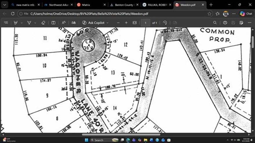 .40 building lot with gentle slope.  Lot is difficult to get to. Rochester Drive has not been kept up. It is more or less a trail back into the property.  No survey or perk test has been performed. No seller's disclosure on file.
