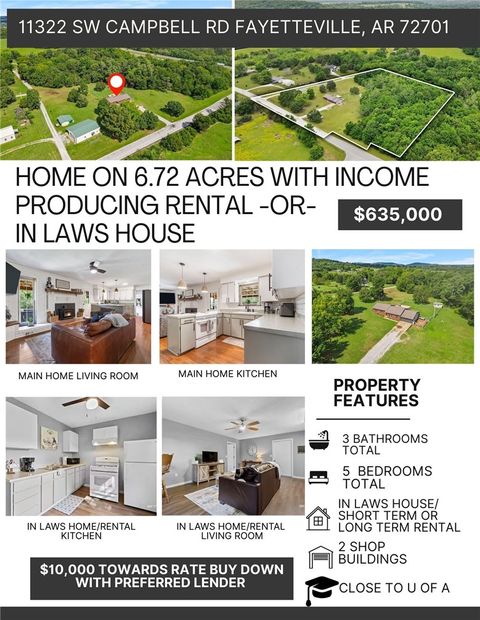 Photo of 11322 SW Campbell Road, Fayetteville, AR 72701 (MLS # 1333624)