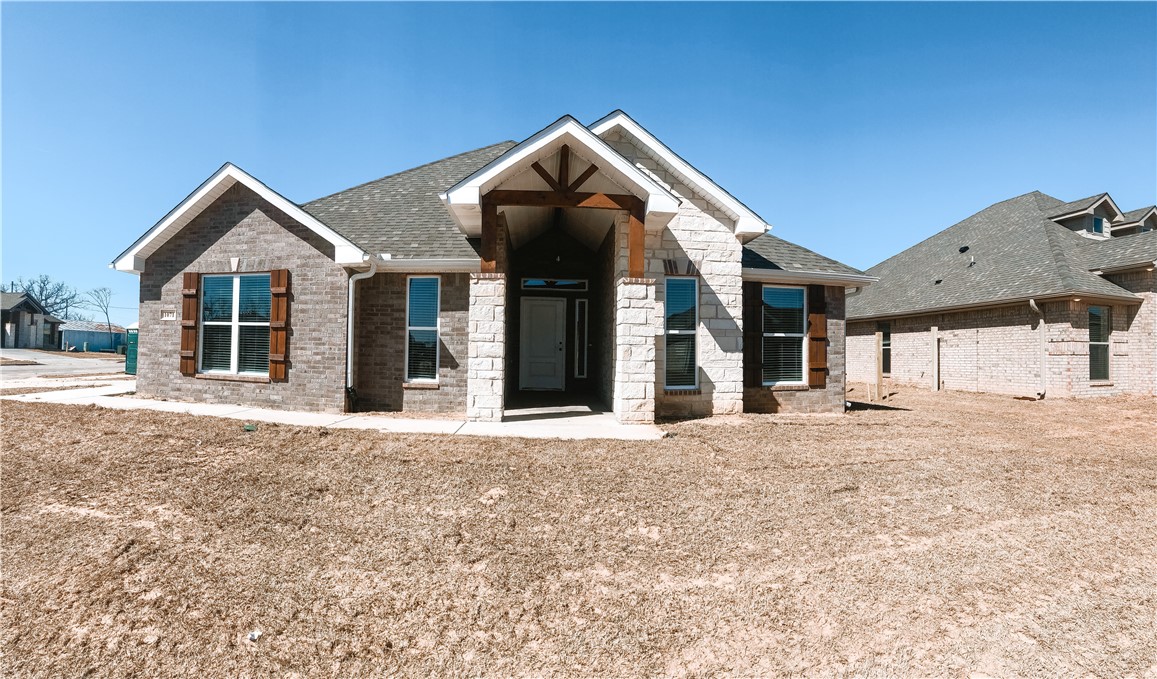 Welcome home to this recently completed new construction home where you will be the very first occupant! Stunning 4 bed/2 bath home on a fenced corner lot. Gorgeous upgraded features include quartz countertops, tiled walk in shower in the primary bedroom, electric fireplace and an abundance of natural light that spills in the open concept living area. Home is surrounded by pasture out the back for a serene view while being minutes from conveniences. Bentonville schools, 15 min to Walmart Home Office and downtown Bentonville. Bypass just minutes away for quick access to i49 and bike trails. Move in today and love where you live.