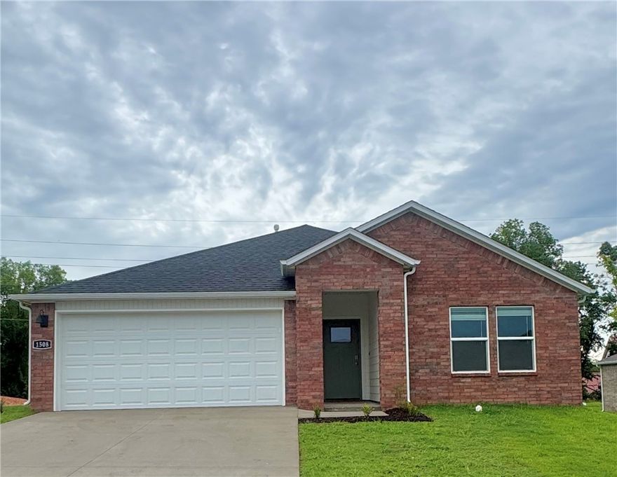 Jubilant Justin Plan in Wagon Wheel Phase 2, in Farmington, Arkansas! Each home in Wagon Wheel is meticulously crafted with attention to detail, creating a space that feels both luxurious and welcoming. From the moment you walk through the door, you'll be greeted by modern features and spacious a layout that caters to every lifestyle. Our homes boast premium finishes and thoughtful designs, ensuring that you'll be stepping inside your own personal oasis. These homes will be complete with LVP flooring throughout and wood shelving in all closets, pantry and utility room. The kitchen will have quartz kitchen counters, 36-inch cabinets, and stainless-steel appliances! Home will have a Garage Door Opener. Primary bath will have quartz countertops, double sinks, and an oversized walk-in shower. Each home comes with 4-sided brick with Hardie ® per plan. NO SHUTTERS. Taxes and Parcel TBD.