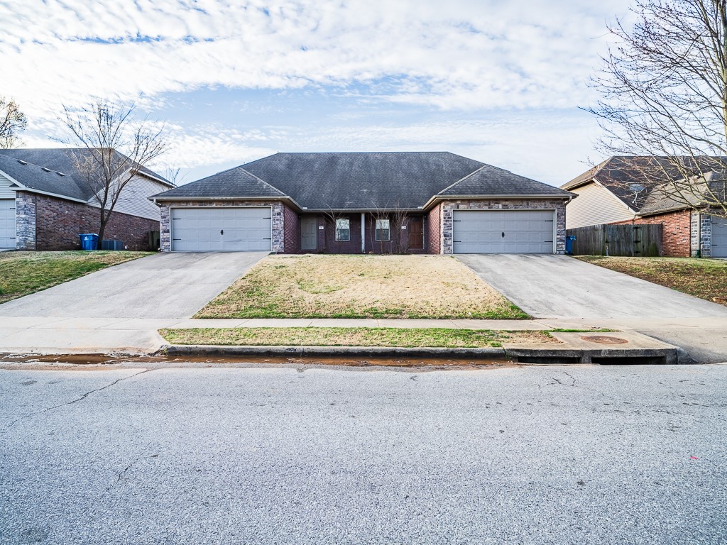 Approx. 1500 square feet of living to enjoy. 3-bedroom 2.5 bath duplex with primary suite on main level. Granite countertops, full kitchen appliance package, eat in kitchen and large island bar. Wood and tile in most all main living areas with carpet in the bedrooms. 2 car garage. 1 small pet negotiable with increased deposit and possibly slight increase in monthly rent. Occupied. 24 hr. notice
