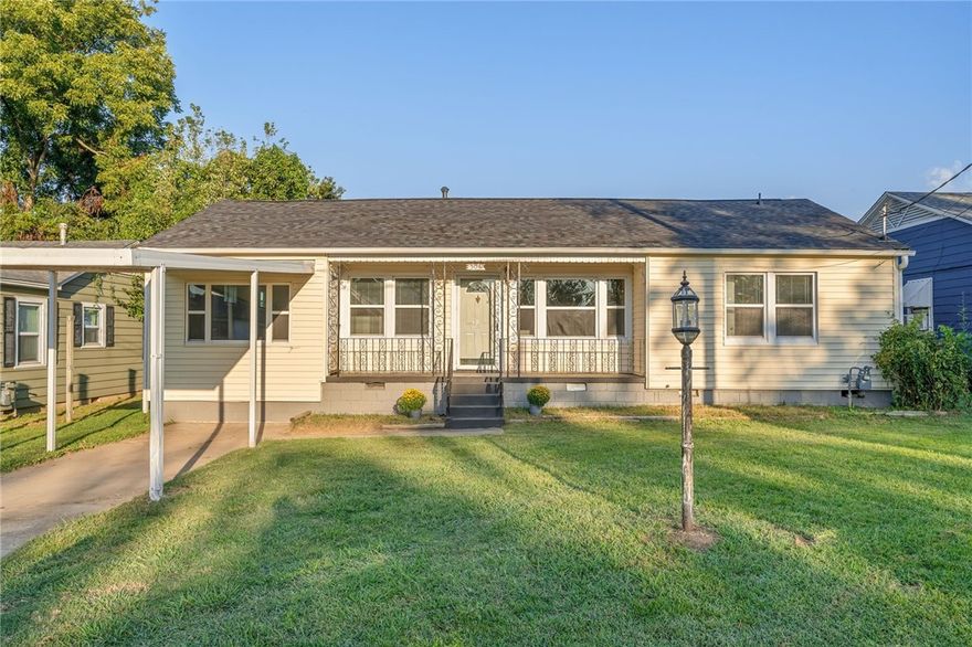 Centrally located just 3/4 mile from the UAFS campus, this 4 BR / 2 Bath home has a convenient location near parks and other community amenities in the heart of Fort Smith.  In addition to the extra bedrooms, the home offers central heating and air conditioning and a number of recent updates. Updates include new bathroom vanity and mirror, new floorinin the kitchen, and original hardwood throughout, new light fixtures, new paint, and, most notably, a new roof. Last but not least, whether you’re just enjoying your morning coffee or grilling burgers on a holiday weekend, the newly stained back deck is a great space for relaxing and spending time with family and friends.  Homes with 4 Bedrooms under 150k don’t come around very often. Schedule your showing today!