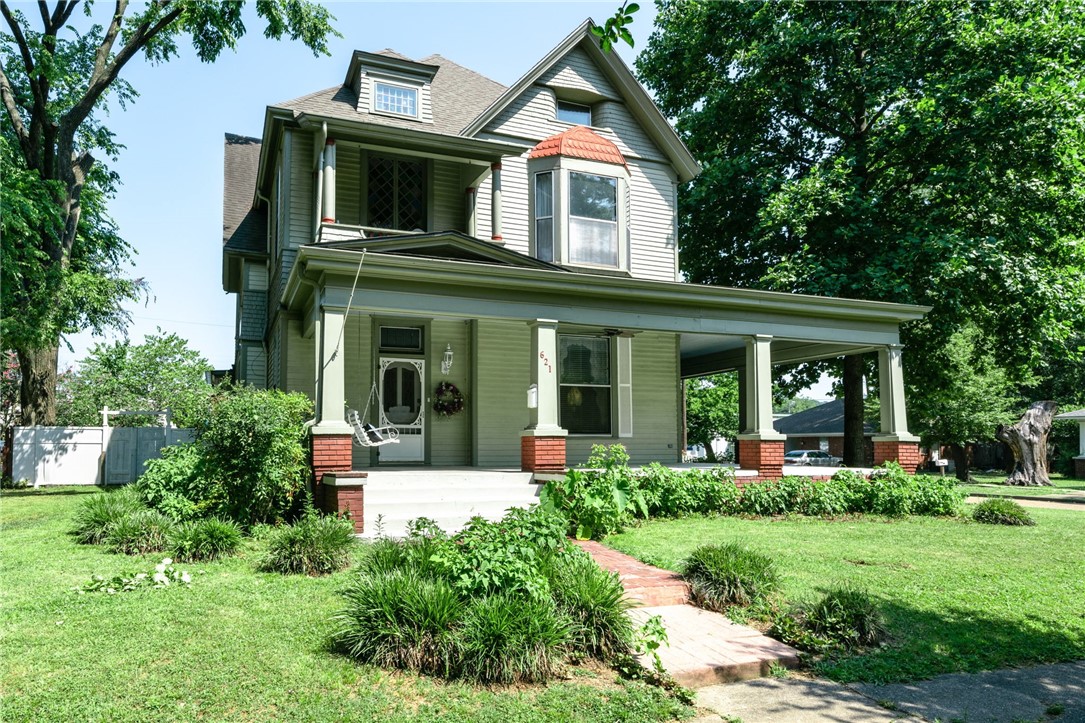 Well loved Victorian home with 4 bedrooms, 2 bath, formal living & dining, foyer, gorgeous staircase, above ground pool (not open) with deck, detached garage, front porch wraps to side of home, pocket doors, 3 fireplaces not operable, has electric inserts, claw foot tub, original wood floors, newer roof & windows last 10 yrs. Granite in kitchen, pantry in laundry room being sold AS IS, no disclosures, an estate sale, seller has never occupied property.
