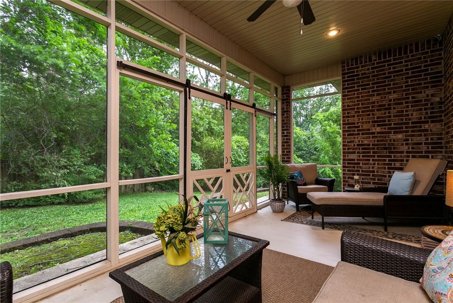 Gorgeous 5 Bed 4 Bath home in immaculate condition! Enjoy your own private wooded setting from the screened in back patio added in 2017. New roof & guttering in 2019, new interior paint in 2019, new wood flooring & landscaping in 2017 & the main HVAC was replaced in 2014 with a 10 year warranty. Comes with vaulted ceilings, central vac, granite counters, crown molding everywhere, mother-n-law suite, pantry, large spare bedrooms, walk-in-closets, built-ins, LED lighting, gas log fireplace, blinds, storage building & so much more! Plus, its on a cul-de-sac with over half an acre lot. You will fall in love when you see this house!
