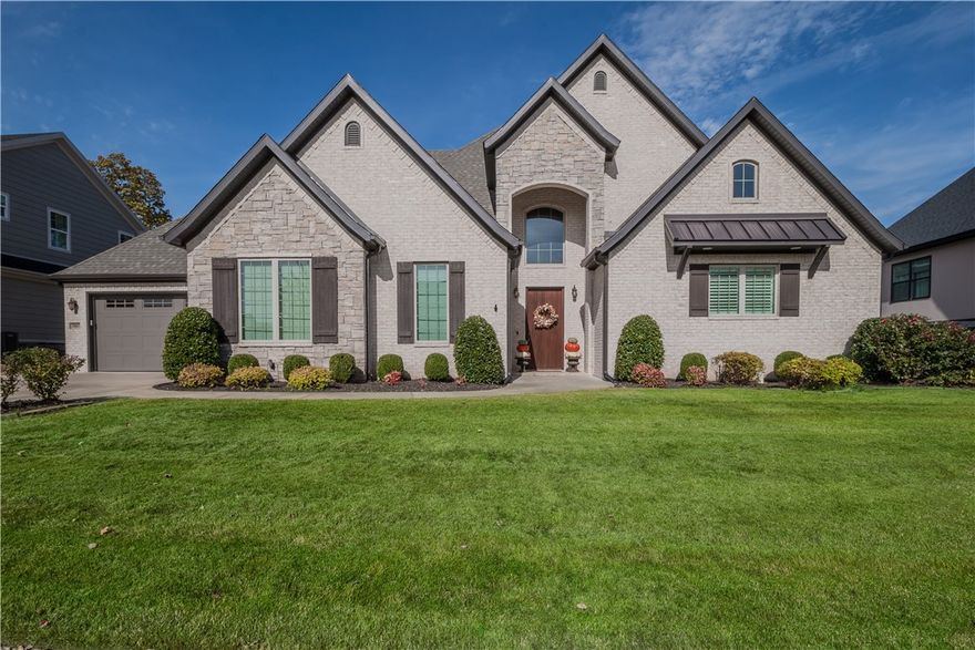 Take advantage of a custom home built by Mark Philips uniting comfort & privacy located in gated Shadow Valley Golf Community. This 4,004 sq ft home features wall-to-wall windows in the large open Living Room/Dining Room and Kitchen area with impressive walk-through pantry that overlooks a scenic view of wooded trees. This home features a large Master suite, Study, Media Room/Bonus Room, ½ bathroom, utility room and Kitchen/Living Room on the Main Level.  Second Level boasts 3 bedrooms all with en-suite bathrooms, landing and overstized walk-in storage area.  Outside entertain with a covered patio and built-in fireplace and seating wall with hot tub hook up for total privacy and professional landscaping.