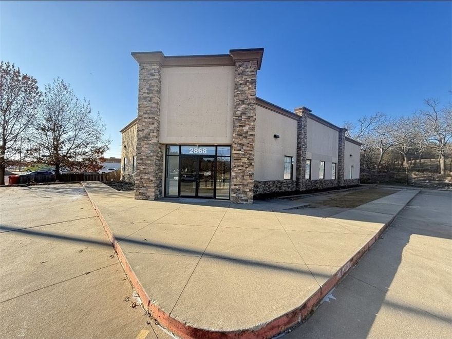 This move in ready Dental Office is strategically located on MLK Blvd with high visibility and 46,000 vehicles per day (VPD) and just off I-49 with 73,000 vehicles per day (VPD).  The property features a versatile layout with 12 exam/operatory rooms equipped with sinks, full cabinetry, plumbing and electric buildouts. The facility includes 4 professional offices, 2 handicap-accessible bathrooms, X-Ray area, large reception/waiting room, and a staff lounge with staff restroom. Designed for modern operations, the building offers 27 parking spaces with additional space available for possible expanded parking. 

The building is currently vacant, however there are 2 years remaining on a NNN Lease by a high-credit corporate tenant.  New Lease would be subject to Landlord buyout of current Tenant Lease. Deposit would be negotiated with new lease.