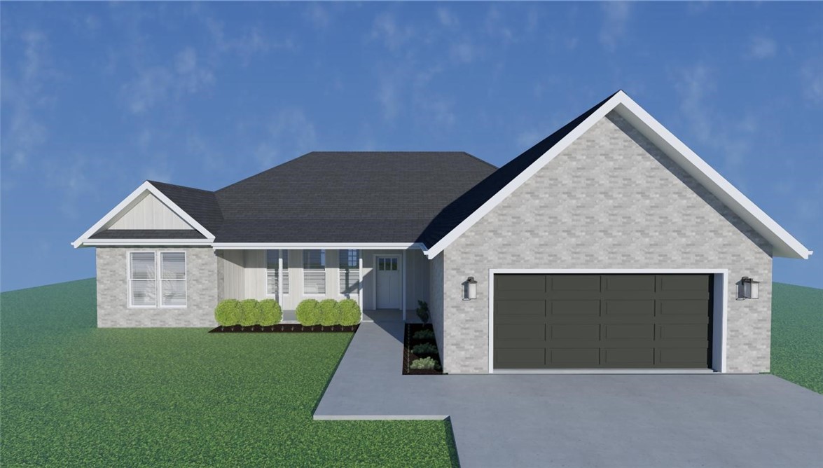 The Marcus Plan is a one-level, 3-bed, 2-bath layout with an office/flex space designed for modern living. Features include: open floor plan, vaulted ceiling with beams, gas log fireplace, quartz countertops, soft close custom cabinets to the ceiling, gas range with fully vented hood, built-in microwave and a walk-in pantry in the kitchen. The primary suite features a walk-in shower & a free-standing bathtub for the ultimate spa-like experience. A large back covered patio is complete with internet and gas hookups, ready to entertain.