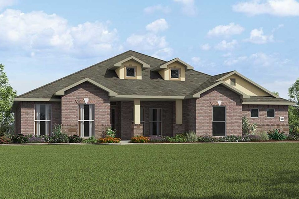 This plan series offers over 2,500 square feet of living space, it features a formal dining room, and a spacious family area for plenty of room to play and dine. The primary suite includes two bathroom vanities, walk- in closets, and separate tub and shower. Also enjoy a brick fireplace in the living area and granite countertops in the kitchen. Taxes subject to change based on new construction.