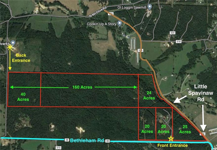 This beautifully wooded 160 acre parcel has tons of possibilities. There's two entry access points. One off Bethlehem Rd, and the other off Hidden Acres Rd. You can build your dream home and be very secluded or you can develop and subdivide into smaller parcels or lots. This property has a beautiful spring fed all weather creek running through it (Wildcat Creek). Owner will subdivide into 40 acre parcels if you'd like. Water and Gas are located at the north easement entry point. Electric is on site on the west end of the property. Septic will be required. This is part of a 248 Acre homestead that can be divided up many ways. See MLS: #1255060, #1236164, #1254923, #1255025, #1254918,