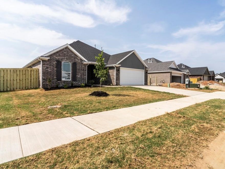 A newer 3 bedroom, 2 bath, 2 car garage home built in 2022. Close to schools and shopping. This house has a lighter vinyl plank flooring and wood look tile through main areas. Stainless steel appliances to convey, granite counters, eat in kitchen, gas fireplace to enjoy in winter months, split floor plan, large primary bath with stand up shower/jacuzzi & walk in closets. Fenced privacy yard. Pets negotiable with increased deposit. $50 per person to apply.