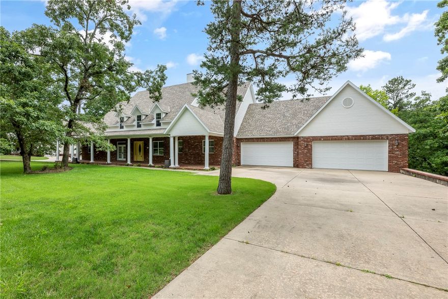 This extraordinary Beaver Lake estate offers over 7,100 sq ft of luxury living on 1+ acre, complete with a private 4-slip dock, 50ft swim platform and paved path to the water. The interior design is a true masterpiece of architecture with huge wood beams,hardwood floors,soaring vaulted ceilings,floor-to-ceiling stone fireplace and exquisite woodwork. The gourmet kitchen is equipped with state-of-the-art appliances, granite countertops, spacious island, and a large walk in pantry that invites culinary creativity. Step out onto the expansive 81-foot deck for unforgettable lake views and outdoor entertaining Unwind in the luxurious owner’s suite,complete with French doors and views overlooking the lake. 4 Additional bedrooms offer comfort & privacy. The lower level is a great entertaining space complete with wetbar, stone fireplace & tons of storage. Additional highlights include a dedicated office with built ins, 4-car garage,1280 sq.ft.workshop, gazebo,outdoor shower & room for all your lake lifestyle dreams.