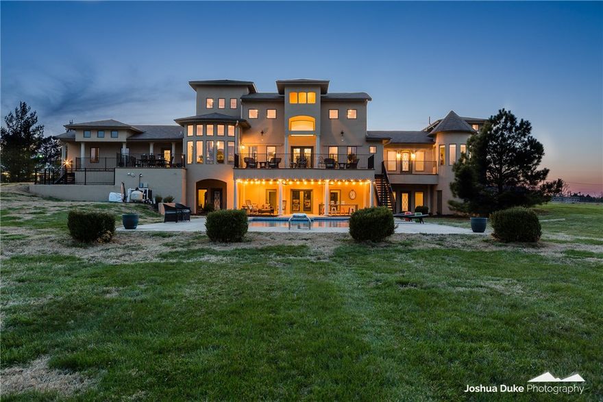 Modern, Upscale Estate Home less than 10 min to AR Children's Hospital & Tyson HQ. Custom 2 level home sits on 3.05 acres with in-ground 30,000 gallon gunite pool. Stunning, large living room w/ 18' custom stone gas fireplace, opens to chef's kitchen w/ granite countertops & custom cabinets, 6 burner gas stove, double ovens, & crushed ice machine! 4 bedrooms w/ en suites. Oversized master on main floor w/ gas fireplace, large walk-in steam shower, whirlpool tub, his/her closets w/ built-ins & vanity. Spacious bonus room downstairs w/ gas fireplace, kitchenette w/ crushed ice maker & second W/D hook-up. Circle drive & 3 car garage.