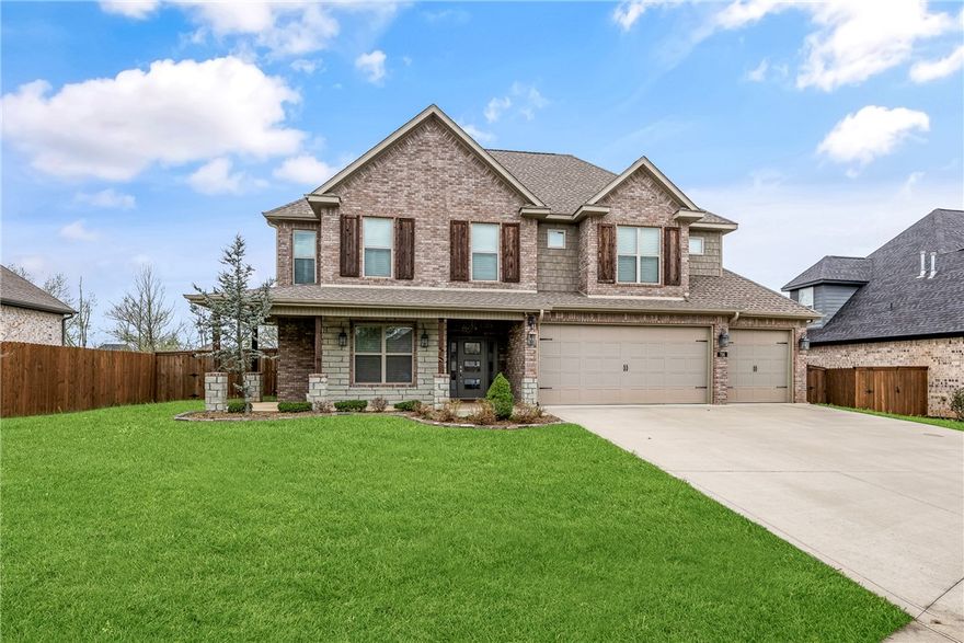 Popular Woods Creek location is highly desirable! This house was built ahead of it's time! An amazing, oversized kitchen with all the bells and whistles! This sprawling plan includes 2 bedrooms on main floor, plus an office, and 2 bedrooms plus a large bonus on 2nd level. Compare this home's bathroom count (4) to the new construction homes. A terrific mud room and a garage floor that has the luxurious epoxy finish! You can even use the office as a 5th bedroom if needed, because it comes with a closet!  Vaulted living room, plenty of patio under cover, and the best part is the wonderful, wooded backyard view!  It even comes with a  wonderful walk in storage area. Easy to show, so do not hesitate or you will miss it!