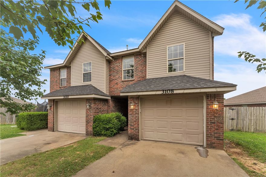 This is a fantastic opportunity to own a well-maintained duplex ideally situated near parks, trails, and schools in Rogers. Each unit offers 3 bedrooms, 2.5 bathrooms, and a convenient 1-car garage, providing comfortable living for residents. You'll also appreciate the peace of mind that comes with a newer roof. This property is great for investors as it's easy to rent. 3108, has just undergone updates, including a fresh coat of paint, brand new flooring, and recent maintenance repairs completed in June/July 2025.