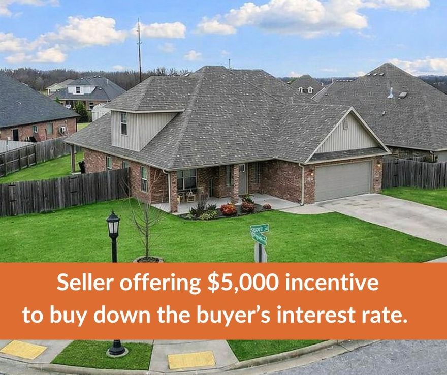 Welcome to 4290 Sussex Cove, a beautifully maintained 4-bedroom, 2.5-bath home offering 2,200 sq ft of comfortable, modern living in the highly sought-after Legendary Subdivision. The seller is offering $5,000 towards buyers closing costs with an acceptable offer. This home sits on a generous 0.27-acre corner lot, providing extra space, and privacy.Inside, you’ll find spacious bedrooms, an inviting layout, and quality finishes throughout, including stainless steel appliances and granite countertops. Enjoy outdoor living with a large covered front porch, a covered back patio, a fully fenced backyard, and a storage shed for added convenience.
Residents of this exceptional community enjoy access to a neighborhood pool. The home is ideally located near schools and parks, and just minutes from Highway 112 and the 612 bypass, offering quick access to all of Northwest Arkansas! Don’t miss your chance to call this one home!