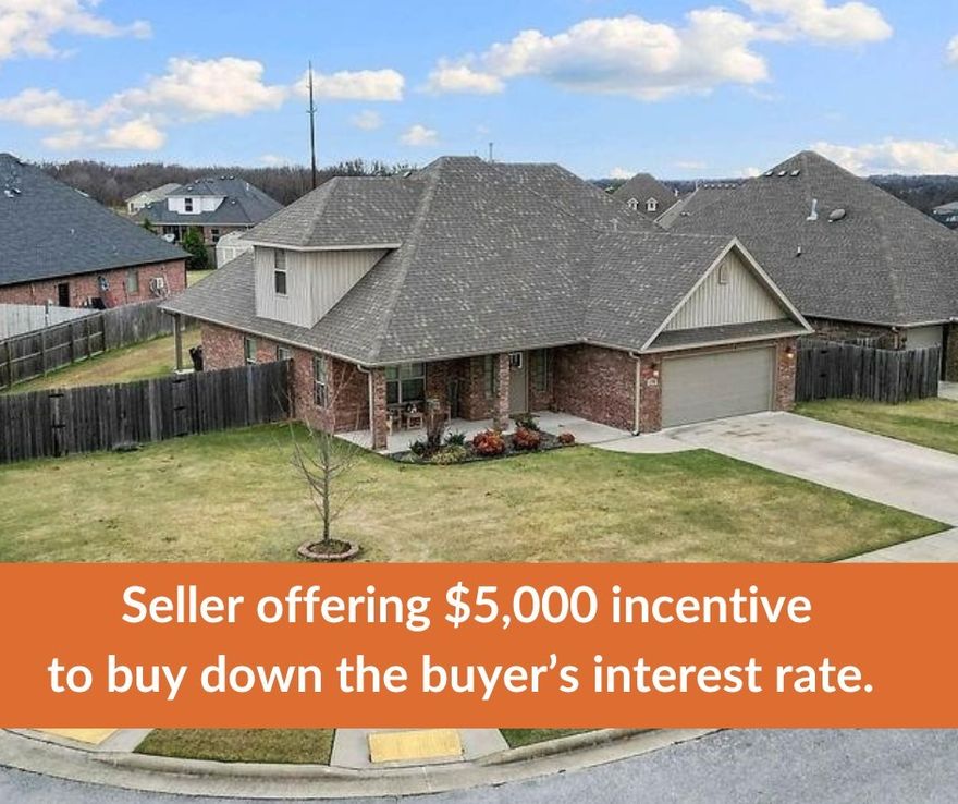 Welcome to 4290 Sussex Cove, a beautifully maintained 4-bedroom, 2.5-bath home offering 2,200 sq ft of comfortable, modern living in the highly sought-after Legendary Subdivision. The seller is offering $5,000 towards buyers closing costs with an acceptable offer. This home sits on a generous 0.27-acre corner lot, providing extra space, and privacy.Inside, you’ll find spacious bedrooms, an inviting layout, and quality finishes throughout, including stainless steel appliances and granite countertops. Enjoy outdoor living with a large covered front porch, a covered back patio, a fully fenced backyard, and a storage shed for added convenience.
Residents of this exceptional community enjoy access to a neighborhood pool. The home is ideally located near schools and parks, and just minutes from Highway 112 and the 612 bypass, offering quick access to all of Northwest Arkansas! Don’t miss your chance to call this one home!