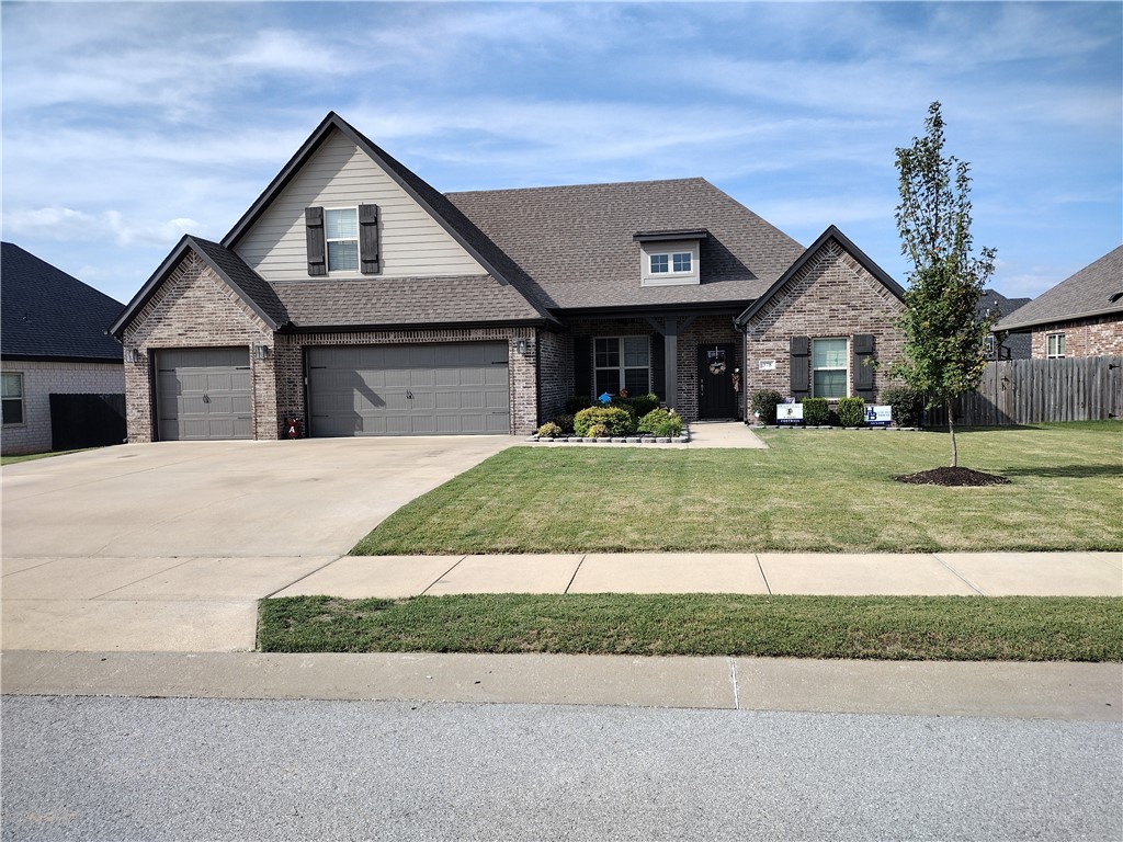 Welcome home to your new home in Westbrook Subdivision featuring 4 spacious bedrooms, 3 full bathrooms, an office, and 3 car garage. The home has crown molding, a large walk-in pantry, granite counters in the kitchen and bathrooms, stainless appliances. In the primary bathroom you will find a jacuzzi tub, double sinks, and large tiled shower, and large walk-in closet. There is plenty of storage including 3 areas upstairs. In the backyard you will find a nice raised and covered patio overlooking the big backyard. Also enjoy the neighborhood swimming pool in the summer time. Note: the home is getting a new roof installed on October 16th. Pet free one owner home.
