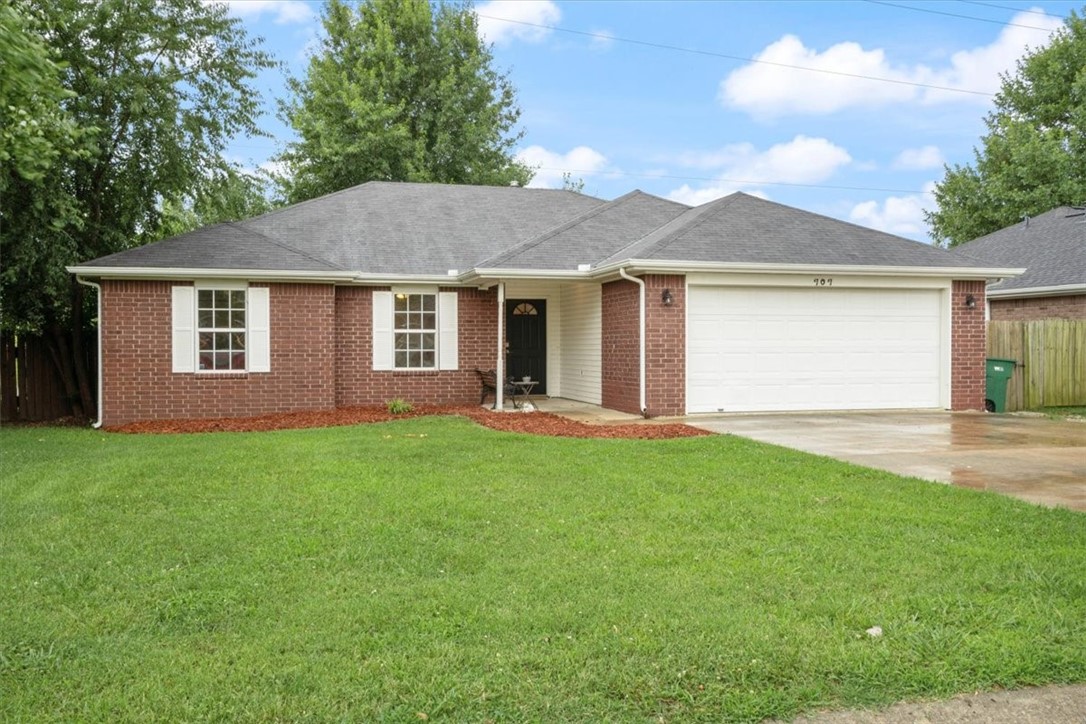 Nicely updated 3 Bedroom/ 2 Bath all brick home in Centerton. Great home for first time buyers or investors. Neutral paint colors, new flooring and roof November 2021. New Water Heater in 2022. HVAC recently serviced w/Bluetooth Thermostat. Stainless Appliances with Gas top Range. Covered back deck with privacy backyard fence. Convenient walk thru laundry room located near garage entry/Kitchen and front door.
