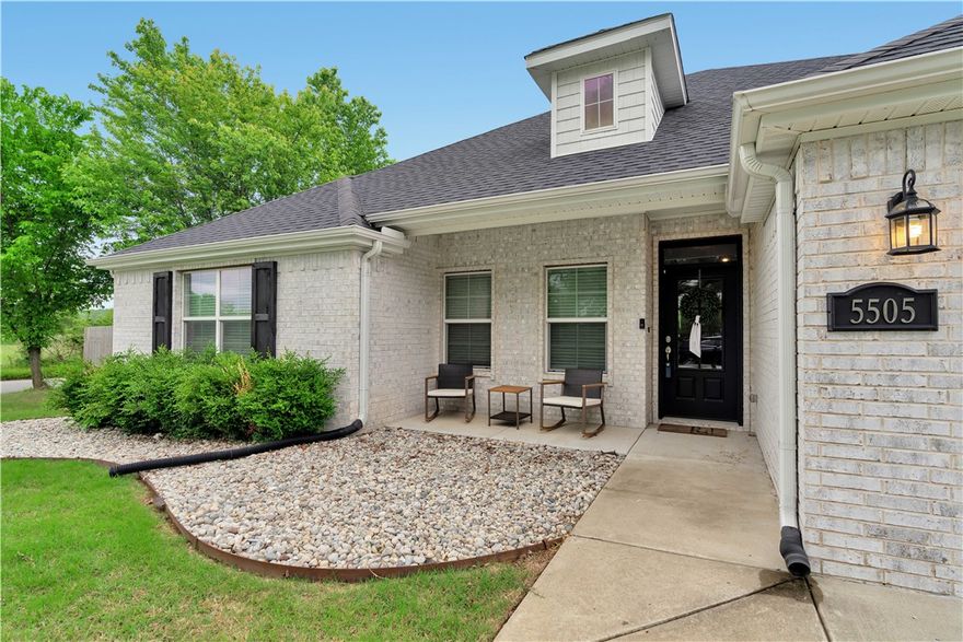 Welcome to this charming 4-bedroom, 2-bath home perfectly situated on a corner lot right off Wedington! Step inside to discover brand new LVP flooring throughout the main living areas and primary bedroom, adding both style and durability. The spacious eat-in kitchen is perfect for family meals, while the primary suite impresses with dual vanities and his-and-her closets. Enjoy relaxing on the covered back patio, offering a peaceful retreat for outdoor living. Located just minutes from all that Fayetteville has to offer, this home combines comfort, convenience, and modern updates!