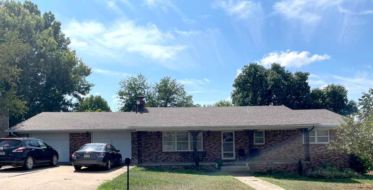 This classic ranch-style house boasts a large fenced-in back yard in a subdivision near the eastern edge of Berryville's city limits, offering a quiet location with easy proximity to the conveniences of both Berryville and Green Forest. The nearest hospital is less than two miles away. Renovated in 2021, new flooring in kitchen and hallway in 2024. The roof was replaced in 2022.