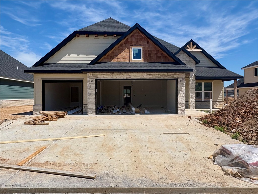 Welcome to Maple Estates in Centerton, Arkansas a beautifully located community just minutes from Bentonvilleās West High School Campus, as well as nearby shopping, dining, entertainment, and outdoor recreation. This prime location offers the perfect blend of convenience and tranquility, allowing you to stay close to everything. The Jennifer plan a spacious and versatile two-story home offering 2,696 sq ft of thoughtfully designed living space. This 4-bedroom, 3.5-bathroom layout is ideal for both comfort and functionality, featuring the primary suite and a secondary bedroom on the main floor. Upstairs, two additional bedrooms share a full bathroom, providing a great setup. The open-concept kitchen and living area create a seamless flow for everyday living and entertaining, complemented by a separate breakfast nook for casual dining. Additional highlights include a three-car garage and a covered back patio with a cozy outdoor fireplace, making it the perfect retreat for relaxing or entertaining year-round.