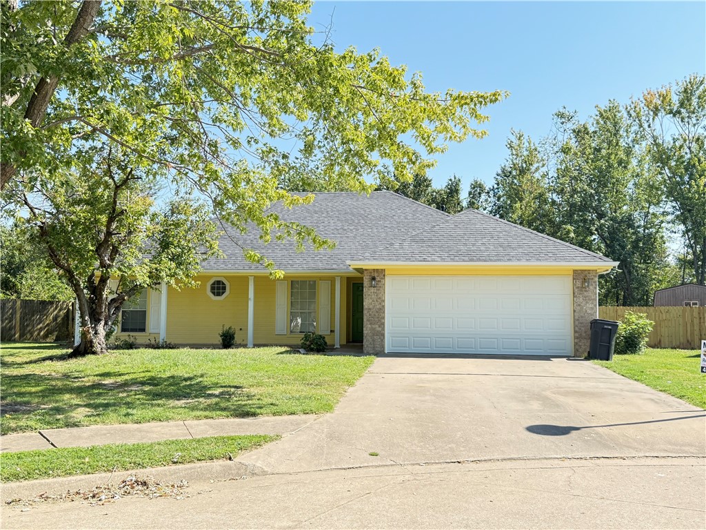 Cozy update house with modern touch, all NEW painted inside and outside, NEW Granite Countertops in Kitchen, bathrooms and laundry room, NEW toilets, NEW carpet, NEW dishwasher, NEW garbage disposal, NEW garage door with new motor, NEW ROOF, covered front porch and back porch have a wood deck and a celling fan, fenced back yard. Great location just few minutes from I49, Hospitals, Regan Elementary and others Rogers and Bentonville's amenities. Refrigerator will convey with an acceptable offer.