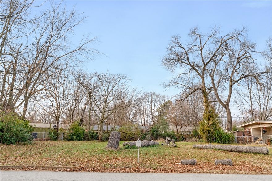Exceptional vacant lot in a thriving Springdale neighborhood with strong growth potential. Just minutes from downtown, schools, parks, shopping, dining, and local events, with easy access to I-49 for convenient commuting. Surrounded by thriving development, this property presents a fantastic opportunity to build your dream home or make a smart investment.