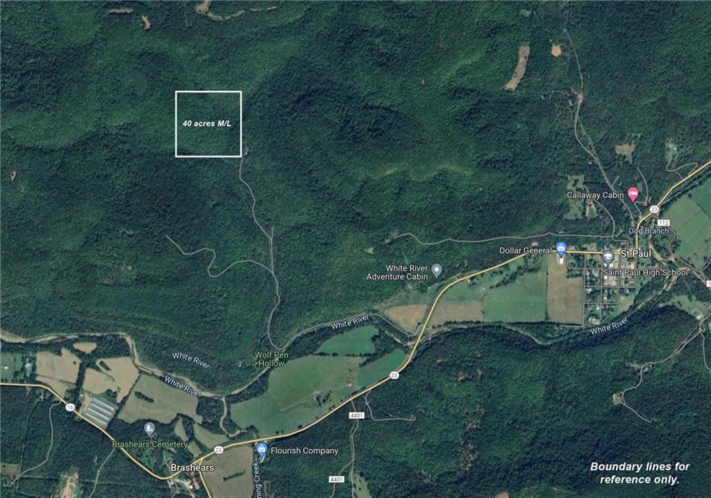 Endless Possibilities Await on This 40-Acre Wooded Retreat in Madison County!
Discover the beauty and serenity of the Ozarks with this 40-acre parcel nestled in nature's embrace. This secluded property offers a scenic landscape ideal for building your dream home, rustic cabin, or simply enjoying as recreational land. Towering mature hardwoods cover the rolling terrain, providing a peaceful habitat for abundant wildlife—bear, deer, and turkey are frequent visitors. Don’t miss your opportunity to own a private slice of the Ozarks!
Located just 15 minutes from the convenience of St. Paul, Arkansas (Post Office and Dollar General), this property offers the perfect balance of privacy and proximity to amenities.
Note: Property is currently landlocked. Seller is actively working with an attorney to secure legal access via easement or right-of-way.