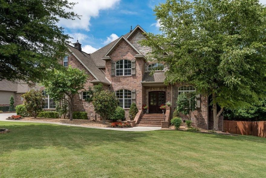 First time on the Market! Gorgeous custom built home w/resort like backyard oasis in one of NWA's most sought after neighborhoods - minutes from everything. 4BR's each have private bath & jetted tub. Spacious entertainer's dream & 5th bed/bath on lower level, opening to large backyard with pool/spa/FP/grill w/granite bar. Integrated audio thru out with Smart Home system. Neighborhood connects directly to the Razorback Greenway trail system. Agent owned.