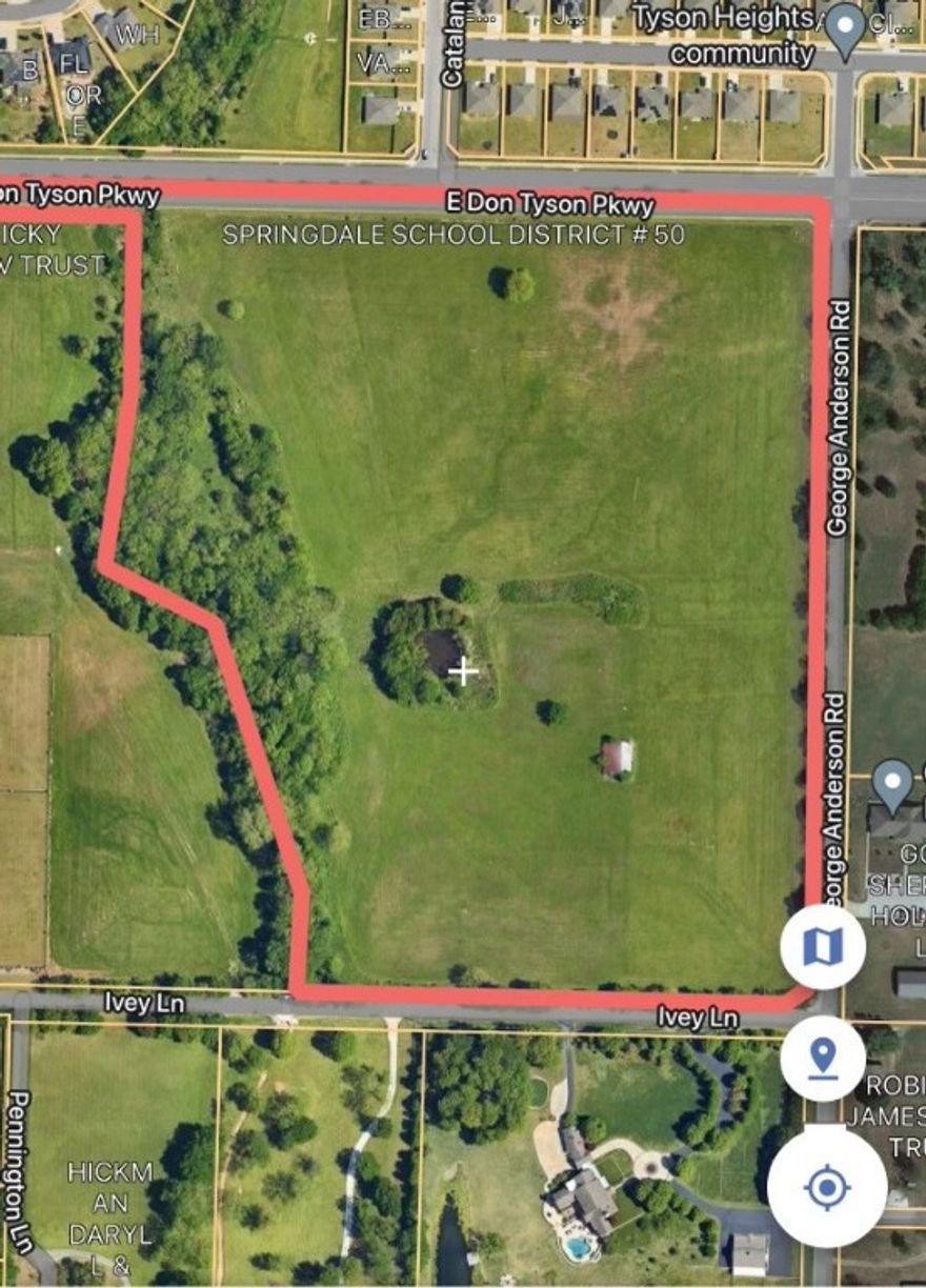 Huge development potential and amazing location! Centrally located in NWA and infrastructure makes this a prime development opportunity.