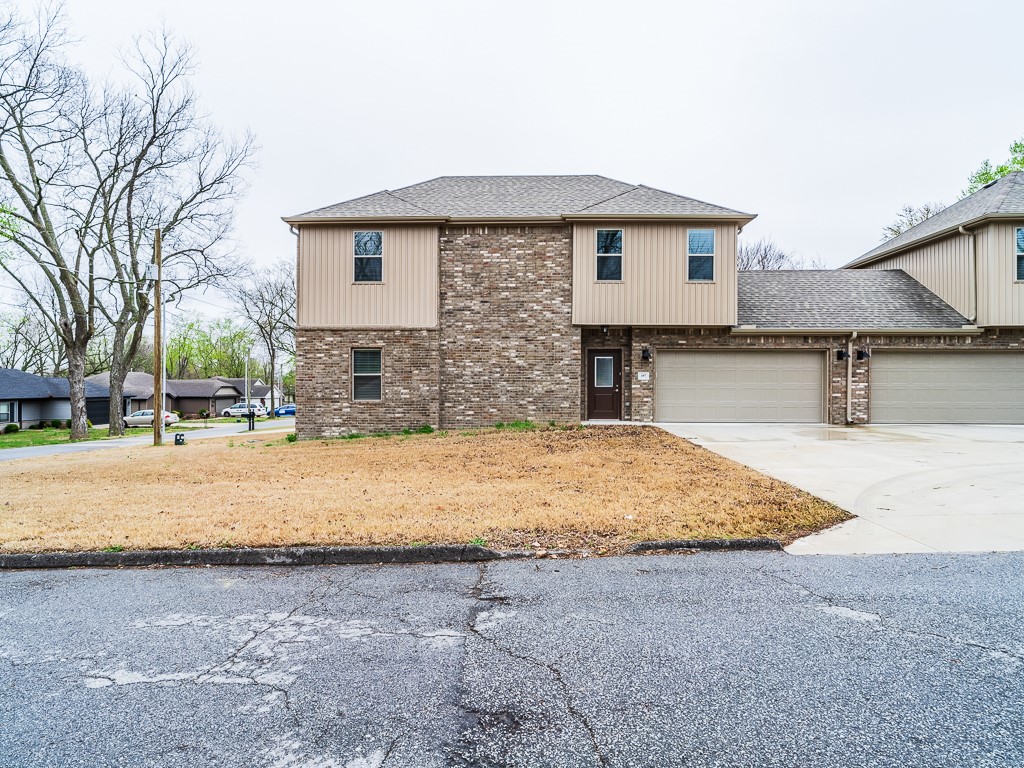 Don't miss this new construction duplex in the heart of Centerton! 3 bedroom 2.5 bath duplex with all appliances. Over 1700 sq. feet of living with laundry area on 2nd level for your convenience. 2 car garage and privacy fenced yard with patio area. Granite countertops, pantry, island bar, 1/2 bath on main level, and luxury vinyl plank throughout main living areas. All appliances convey including refrigerator, washer and dryer.